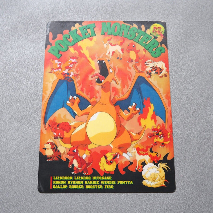 Pokemon Charizard Moltres Flareon Vintage Plastic Board Nintendo TOMY Japanese | Merry Japanese TCG Shop