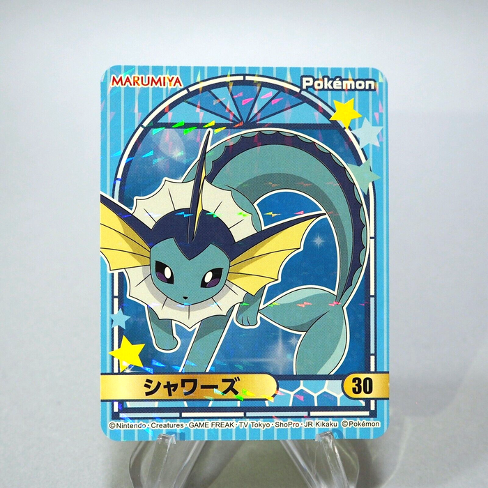 Pokemon Card Vaporeon No.30 Seal MARUMIYA Nintendo MINT~NM Japanese g477 | Merry Japanese TCG Shop
