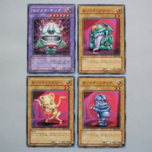 Yu-Gi-Oh Ojama King Black Yellow Green 4cards EE3-JP034 DP2-JP002 ~4 Japan c050 | Merry Japanese TCG Shop