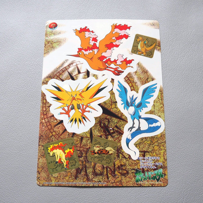 Pokemon Nintendo Sealdass No.07 Moltres Articuno Zapdos Vintage 1998 Japan JB21 | Merry Japanese TCG Shop