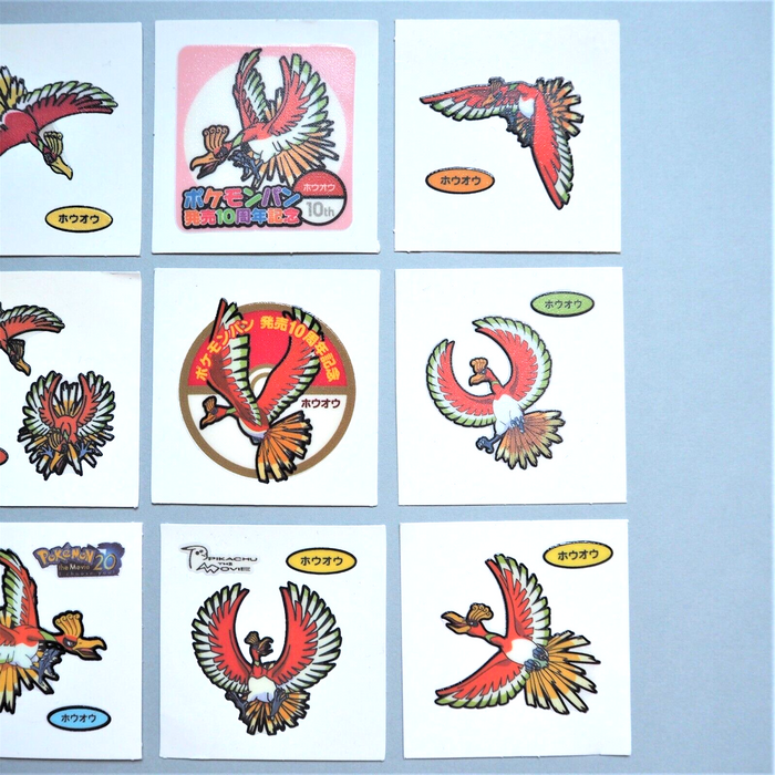 Pokemon Bread Deco Chara Seal Sticker Ho-Oh 9 stickers Japan e148 | Merry Japanese TCG Shop