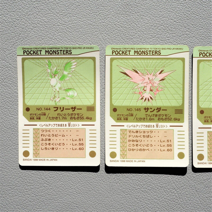 Pokemon Card Sealdass Articuno Zapdos Moltres Holo Vintage Sticker Japanese f548 | Merry Japanese TCG Shop