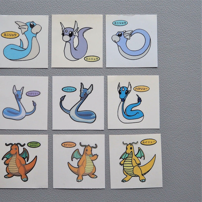 Pokemon Bread Deco Chara Seal Sticker Dratini Dragonite 12stickers Japan f504 | Merry Japanese TCG Shop