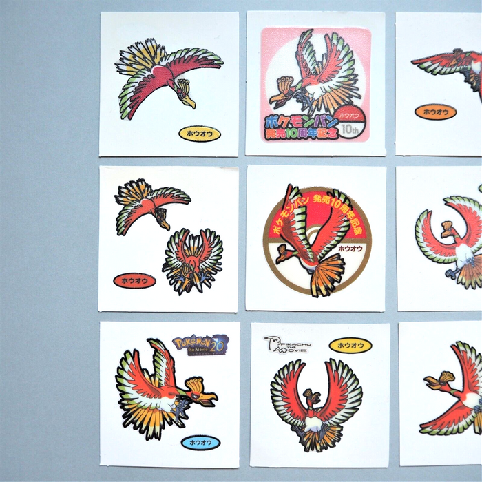 Pokemon Bread Deco Chara Seal Sticker Ho-Oh 9 stickers Japan e148 | Merry Japanese TCG Shop