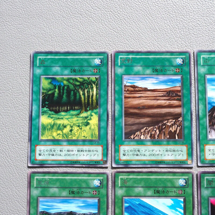Yu-Gi-Oh Wasteland Umi Sogen Forest Yami Old Field Mountain 6cards Jap Yu-Gi-Oh Wasteland Umi Sogen Forest Yami Old Field Mountain 6cards Jap