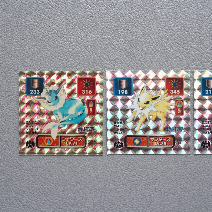 Pokemon AMADA Sticker Seal Vaporeon Jolteon Flareon Nintendo Japanese g989 | Merry Japanese TCG Shop