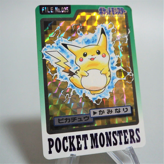 Pokemon Sealdass Pikachu No.025 Holo Bandai Bandpresto Nintendo NM Japan d631 | Merry Japanese TCG Shop