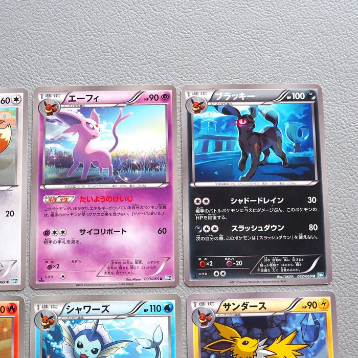 Pokemon Card Eevee Vaporeon Jolteon Flareon Espeon Umbreon 5cards Japanese h334 | Merry Japanese TCG Shop