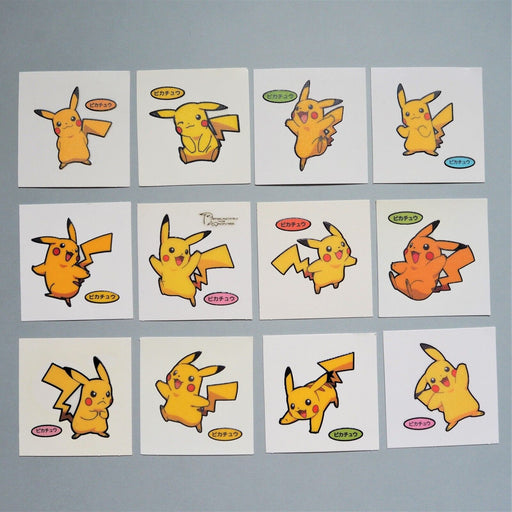 Pokemon Bread Deco Chara Seal Sticker Pikachu 12 stickers Japan d978 | Merry Japanese TCG Shop