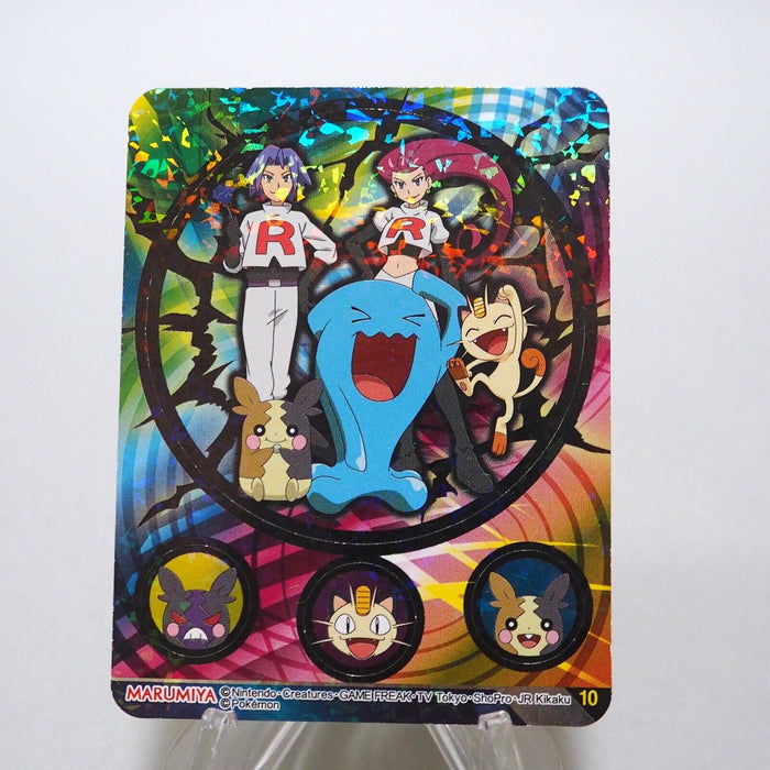 Pokemon Card Team Rocket No.10 Sticker Seal MARUMIYA Nintendo Japanese g303 | Merry Japanese TCG Shop