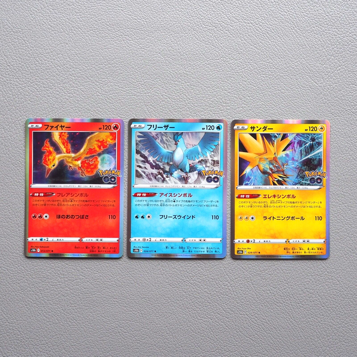 Pokemon Go Card Articuno Zapdos Moltres 012/071 024/071 029/071 Japanese g860 | Merry Japanese TCG Shop