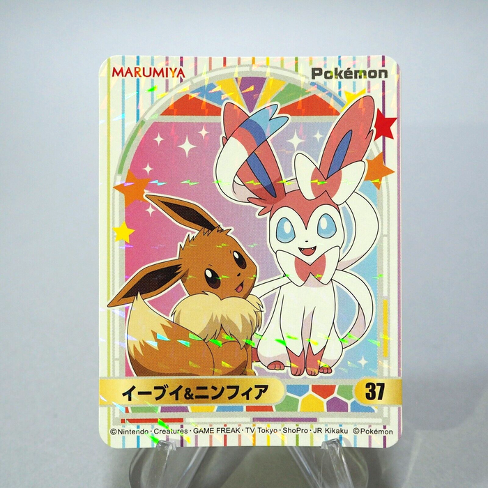 Pokemon Card Sylveon Eevee No.37 Seal MARUMIYA Nintendo MINT~NM Japane Pokemon Card Sylveon Eevee No.37 Seal MARUMIYA Nintendo MINT~NM Japane