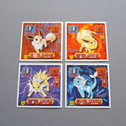 Pokemon AMADA Sticker Seal Eevee Vaporeon Jolteon Flareon Nintendo Japanese h129 | Merry Japanese TCG Shop