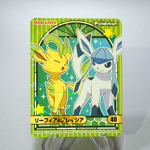 Pokemon Card Leafeon Glaceon No.40 Seal MARUMIYA Nintendo MINT~NM Japanese g475 | Merry Japanese TCG Shop