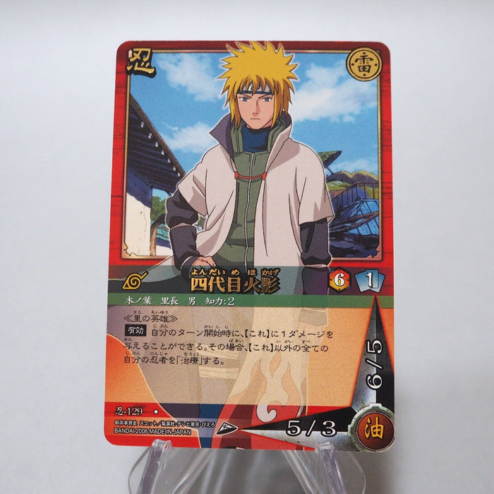 NARUTO CARD GAME 4th Hokage Namikaze Minato Ninja 129 Rare MINT-NM Jap
