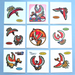 Pokemon Bread Deco Chara Seal Sticker Ho-Oh 9 stickers Japan e148 | Merry Japanese TCG Shop