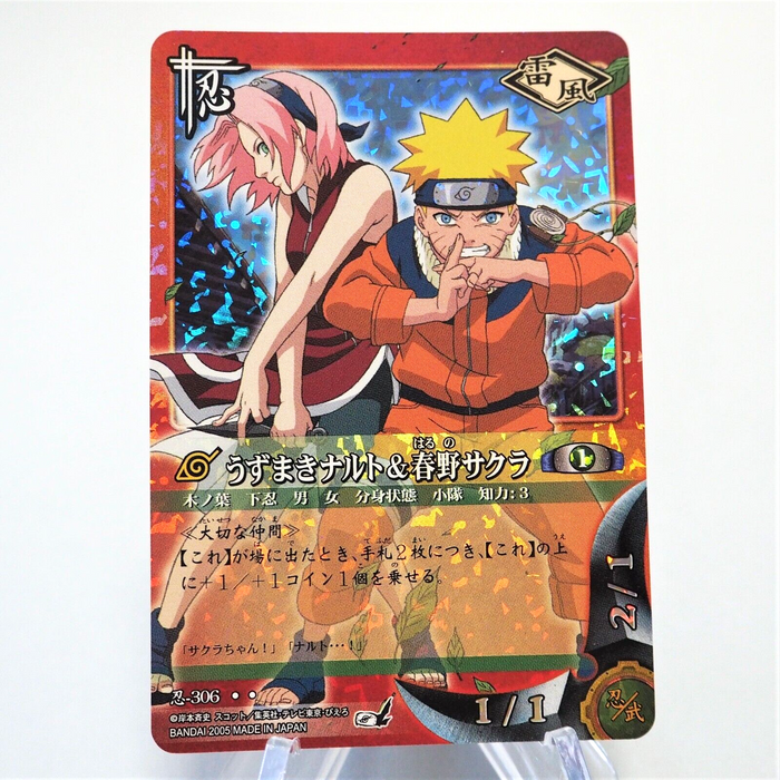 NARUTO CARD GAME Naruto Uzumaki Sakura Haruno Ninja 306 Super Rare Japanese f158 | Merry Japanese TCG Shop