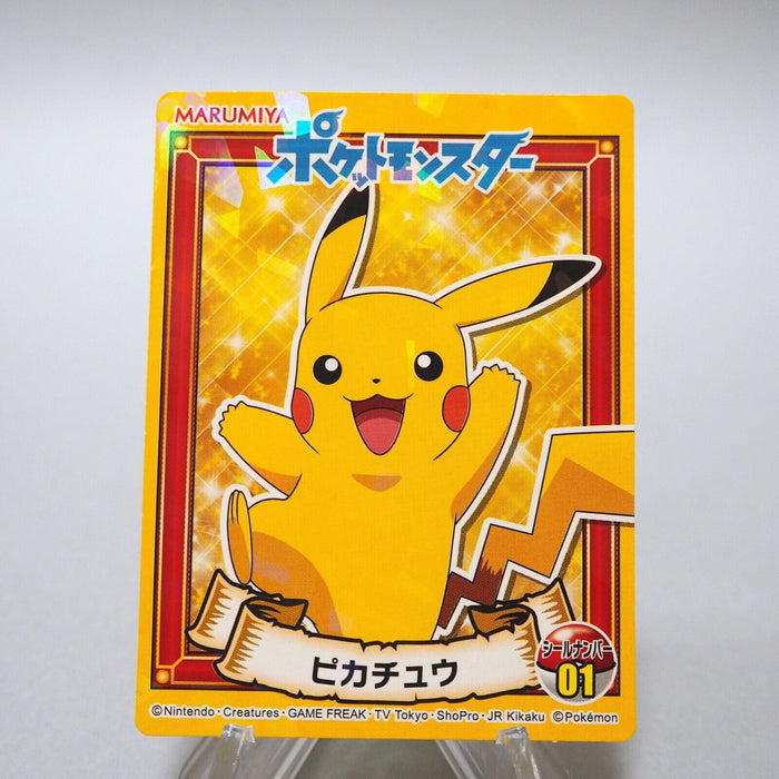 Pokemon Card Pikachu No.01 Sticker MARUMIYA Nintendo NM Japanese g114 | Merry Japanese TCG Shop