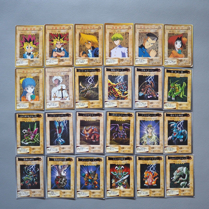 original bandai yugioh cards Yu-Gi-Oh BANDAI Carddass Common Complete Set 92 Cards 1998 1999 Japane