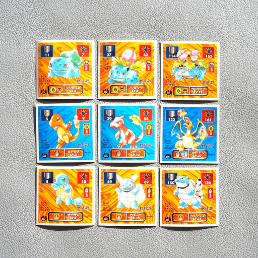 Pokemon AMADA Sticker Seal Venusaur Blastoise Charizard Nintendo Japanese g194 | Merry Japanese TCG Shop