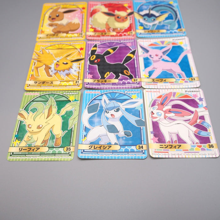 Pokemon Card 9set Eevee Umbreon Espeon Seal Sticker MARUMIYA NM-EX Japanese s071 | Merry Japanese TCG Shop