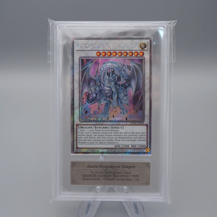 YuGiOh ARS10 Azure Eyes Silver Dragon RA04EN208 Secret PSA Japanese