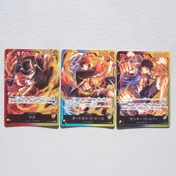 One Piece Card Luffy Ace Sabo 3set ST13-001 ST13-002 ST13-003 MINT Japanese k407