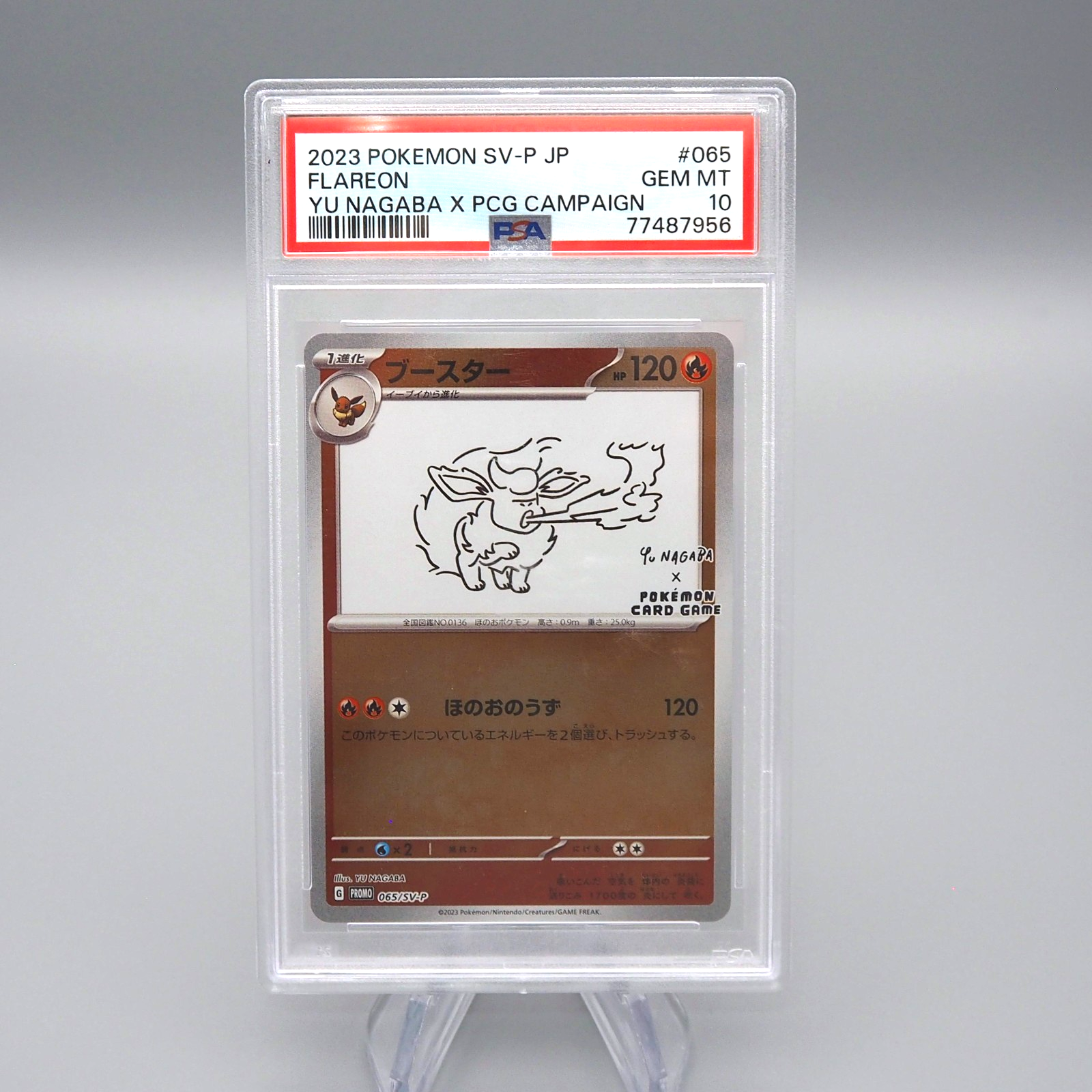 Pokemon Card PSA10 Flareon 065/SV-P Holo Rare 2023 Japanese PS545