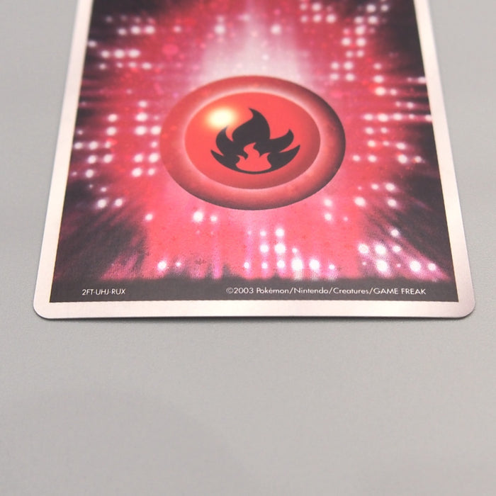 Pokemon Card Basic Fire Energy Holo Rare 2003 NM-EX Japanese u474