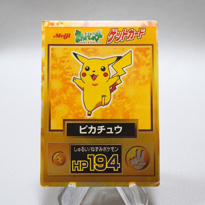 Pokemon Get Card Pikachu Gold Holo Meiji Nintendo Japanese i659 Pokemon Get Card Pikachu Gold Holo Meiji Nintendo Japanese i659