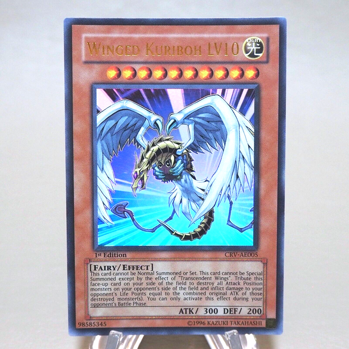 Yu-Gi-Oh Winged Kuriboh LV10 CRV-AE005 1st Edition Ultra NM Asian English k620 | Merry Japanese TCG Shop