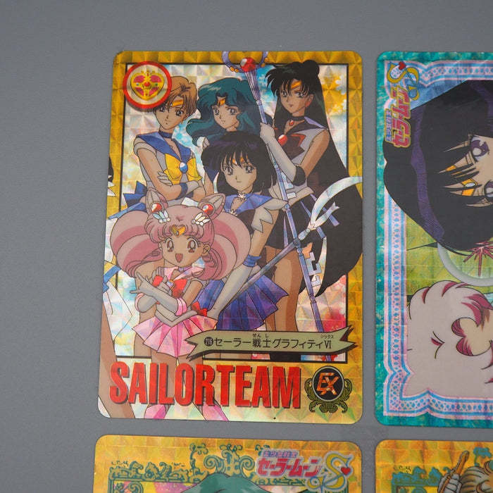 Sailor Moon Carddass 4 Card Team Neptune Uranus AMADA Toei NM-EX Japanese r469 | Merry Japanese TCG Shop