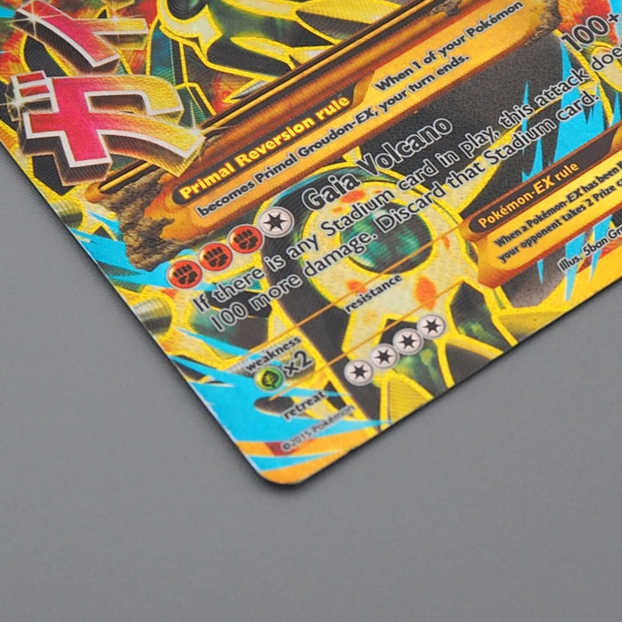 Pokemon Card Primal Groudon EX 97/98 Full Art Gold Nintedo 2015 VG English q053 | Merry Japanese TCG Shop