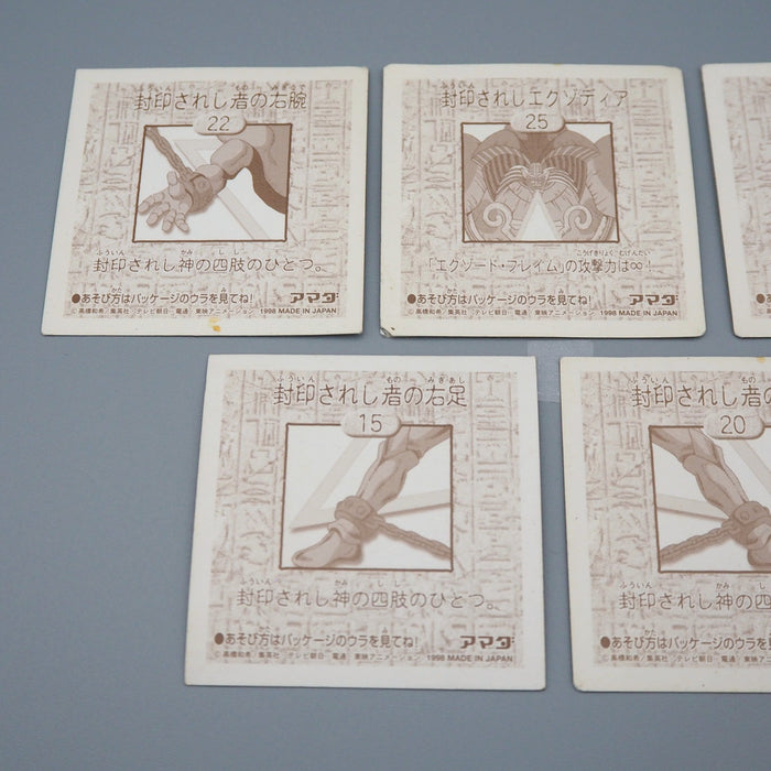 Yu-Gi-Oh AMADA Exodia the Forbidden One No.25 Holo Sealdass 5items Japanese q093 | Merry Japanese TCG Shop