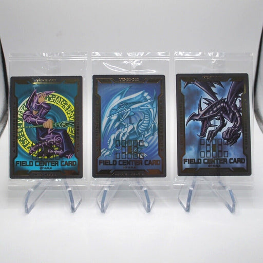 Yu-Gi-Oh Blue Eyes Red Eyes Dark Magician FIELD CENTER CARD 3 set Japanese P01 | Merry Japanese TCG Shop