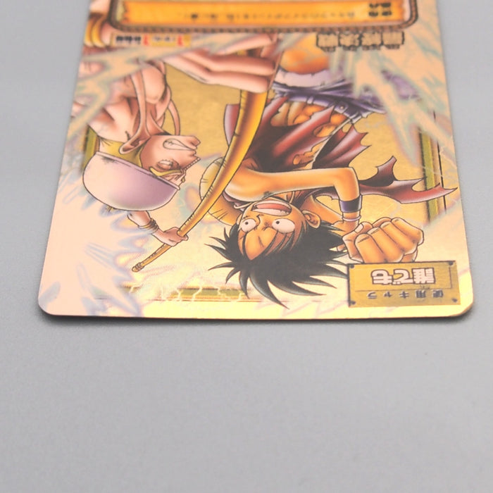 One Piece Card Luffy & Enel PA-W01 Carddass EX Holo 2004 EX-VG Japanes