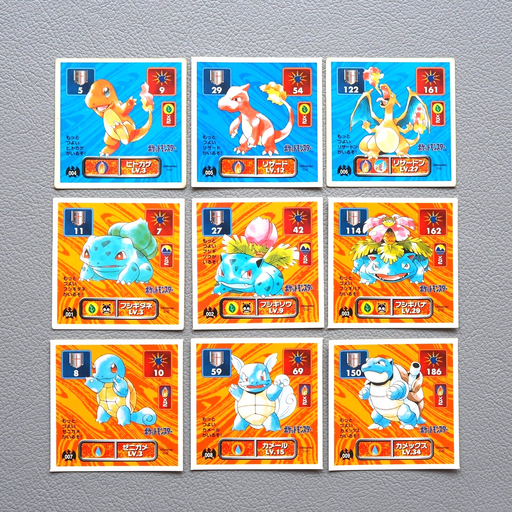 Pokemon AMADA Sticker Seal Venusaur Blastoise Charizard Nintendo Japanese j806 | Merry Japanese TCG Shop