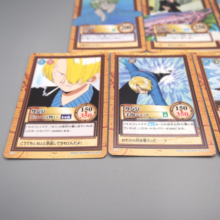 One Piece Card Sanji 7Cards set Common Hyper Battle Carddass NM-EX Japanese u520 | Merry Japanese TCG Shop