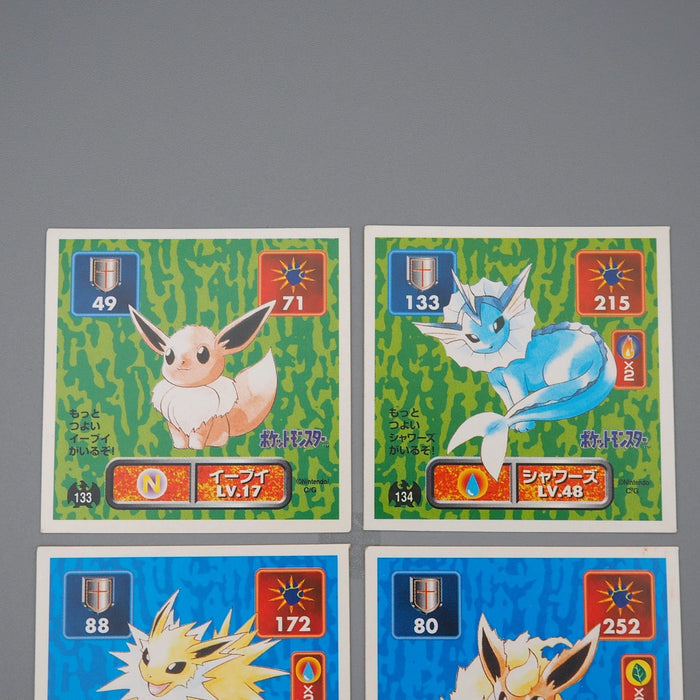 Pokemon AMADA Sticker Seal Eevee Vaporeon Jolteon Flareon Nintendo Japanese q515 | Merry Japanese TCG Shop