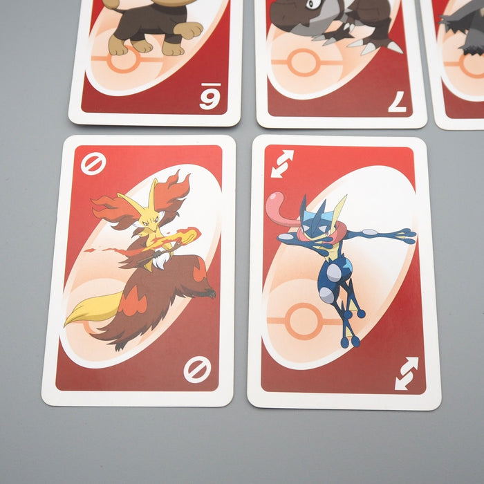 Pokemon Uno Playing Card Red 10 Cards Set Excellent Greninja Japanese Pokemon Uno Playing Card Red 10 Cards Set Excellent Greninja Japanese