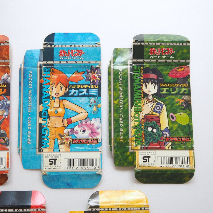 Pokemon Card Brock Misty Erika Blaine Deck Empty Box Old Back Japanese P295 | Merry Japanese TCG Shop