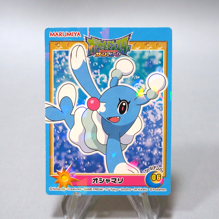 pokemon card seal Pokemon Card Brionne No.06 Seal MARUMIYA Nintendo MINT~NM Japanese i085