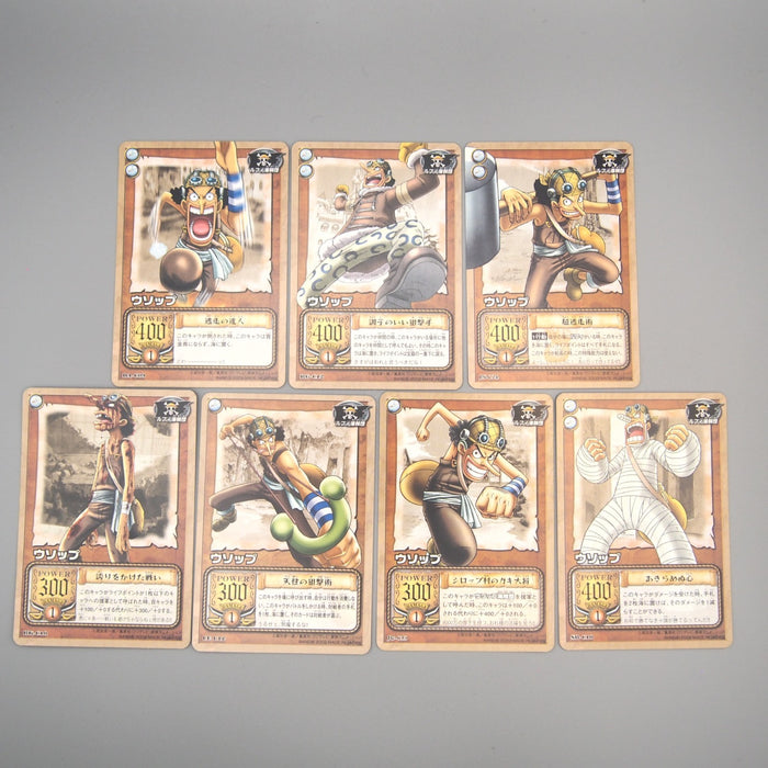 One Piece Card Usopp 7Cards set Common Carddass EX 2002 M-NM Japanese u519 | Merry Japanese TCG Shop