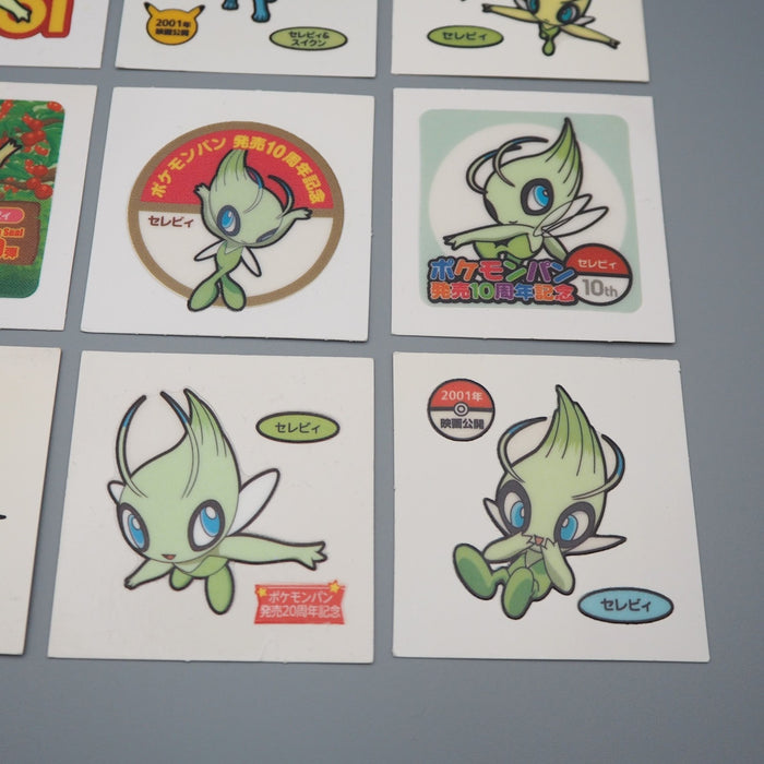 Pokemon Card Bread Deco Chara Seal Sticker Celebi 12 set Japanese q980 | Merry Japanese TCG Shop