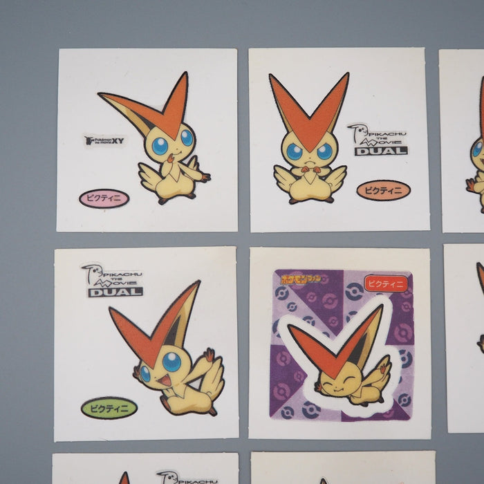 Pokemon Card Bread Deco Chara Seal Sticker Victini 8 set Japanese q560 | Merry Japanese TCG Shop