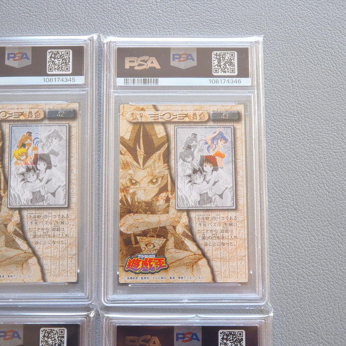 Yu-Gi-Oh PSA10 AMADA Yugi Friends No.42-45 Sliver Carddass 1998 Japan PS466 | Merry Japanese TCG Shop