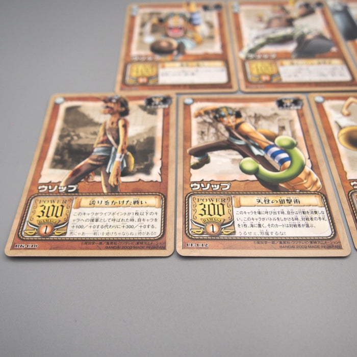 One Piece Card Usopp 7Cards set Common Carddass EX 2002 M-NM Japanese u519 | Merry Japanese TCG Shop