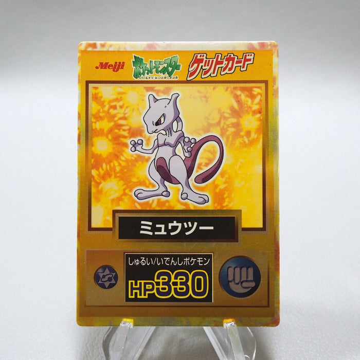 Pokemon Get Card Mewtwo Gold Holo Meiji Nintendo Japanese i657 | Merry Japanese TCG Shop