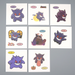 Pokemon Card Bread Deco Chara Seal Sticker Gengar 8 set Japanese q557 | Merry Japanese TCG Shop