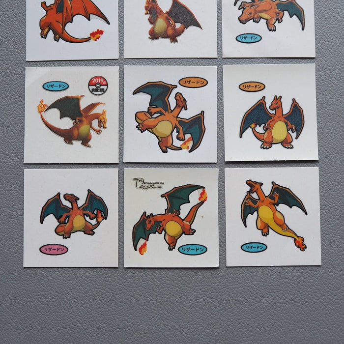 Pokemon Bread Deco Chara Seal Sticker Charizard 9stickers Japanese j453 | Merry Japanese TCG Shop